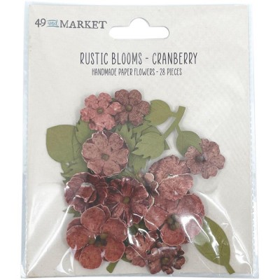49 & Market - Rustic Blooms «Cranberry» 28/pqt